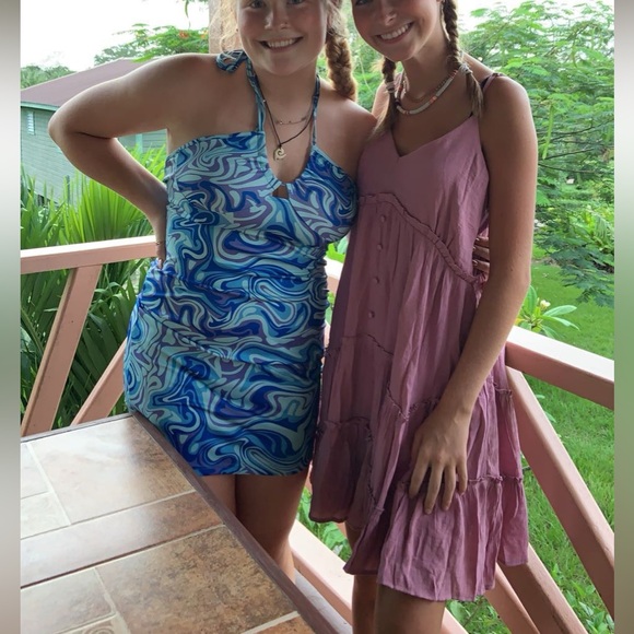 Altar'd State Pink Tiered Dress - Picture 4 of 4